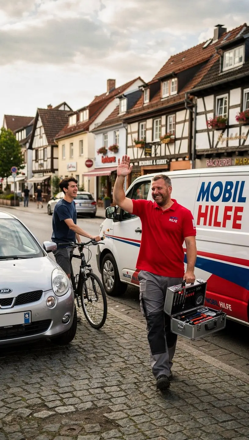 Warnleuchten im Armaturenbrett eines Fahrzeugs mit Fokus auf Motorkontrollleuchte